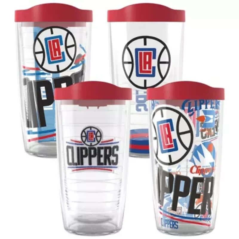 Los Angeles Clippers NBA LA Clippers Four-Pack 16oz. Classic Tumbler Set