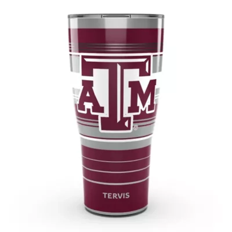 NCAA Texas A&M Aggies 30oz. Hype Stripes Stainless Tumbler