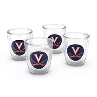 NCAA Virginia Cavaliers 4-Pack 12oz. Emblem Tumbler Set