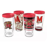 NCAA Maryland Terrapins Four-Pack 16oz. Classic Tumbler Set