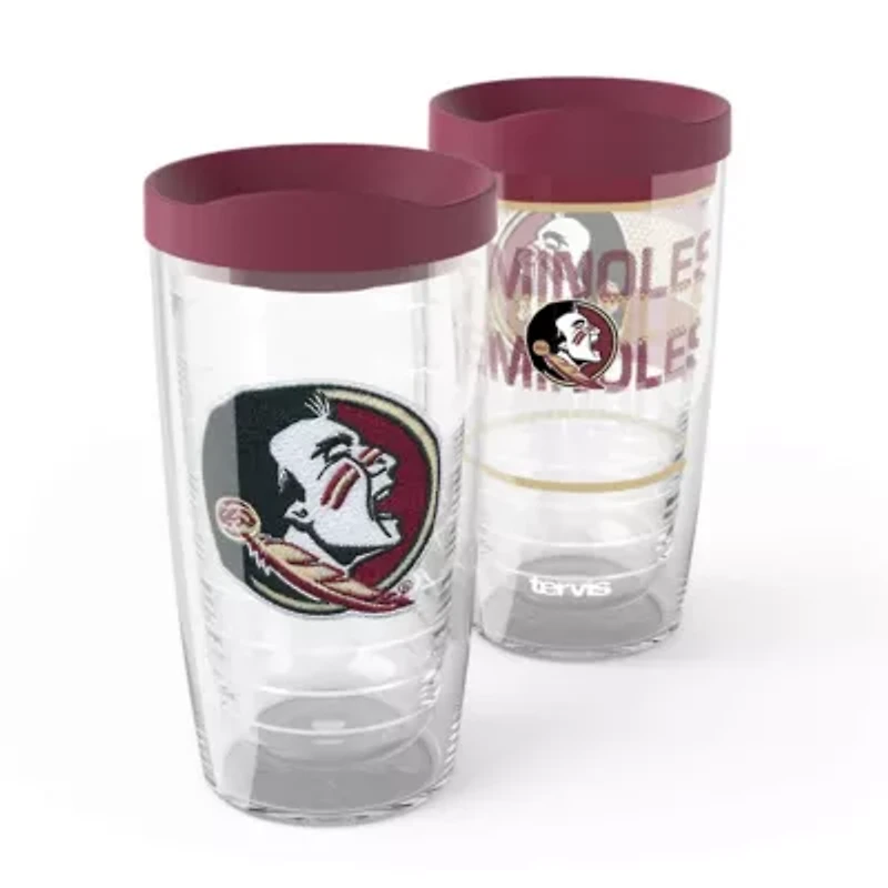 NCAA Florida State Seminoles 2-Pack 16oz. Competitor & Emblem Tumbler Set