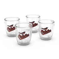MLB Baltimore Orioles Four-Pack 12oz. Emblem Tumbler Set