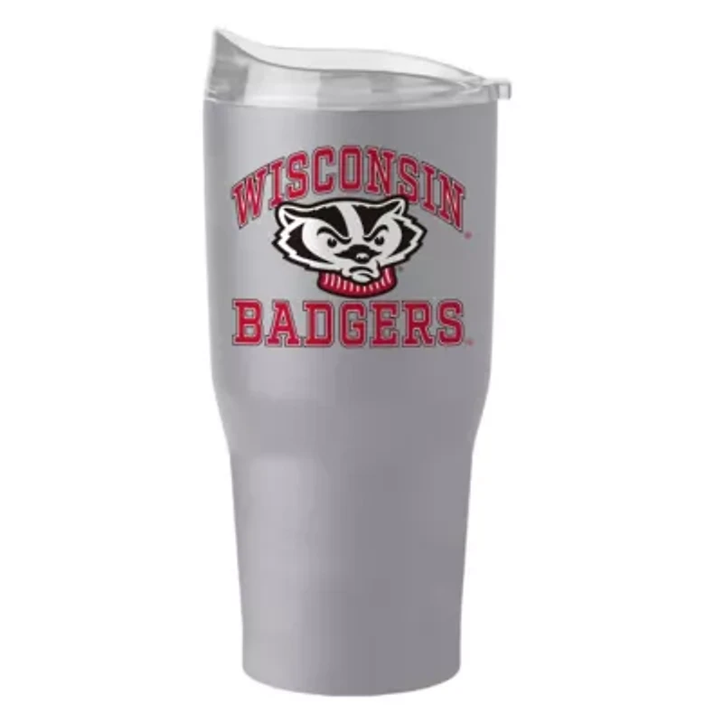 NCAA Wisconsin Badgers 30oz. Powder Coat Tumbler