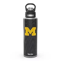 NCAA Michigan Wolverines 40oz. Carbon Fiber Wide Mouth Water Bottle