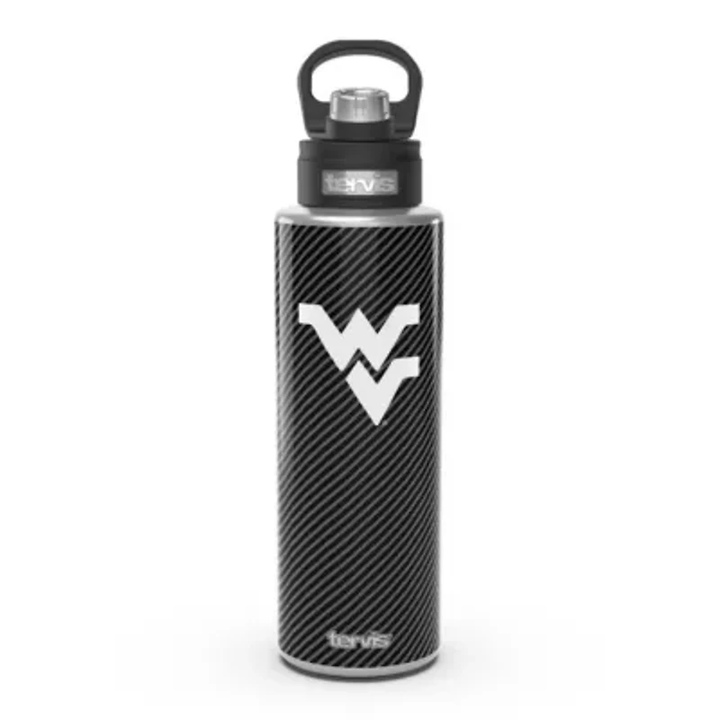 NCAA West Virginia Mountaineers 40oz. Carbon Fiber Wide Mouth Water Bottle