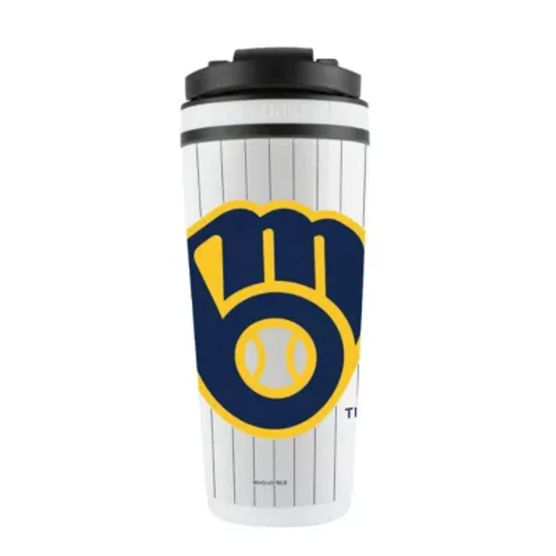 MLB Milwaukee Brewers 26oz. 4D Stainless Shaker Bottle