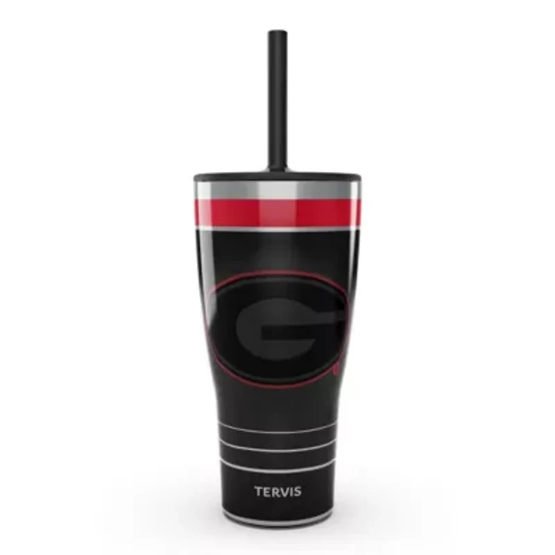 NCAA Georgia Bulldogs 30oz. Night Game Tumbler with Straw