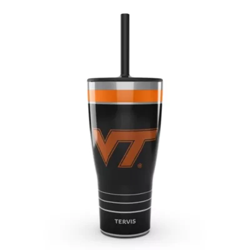 NCAA Virginia Tech Hokies 30oz. Night Game Tumbler with Straw