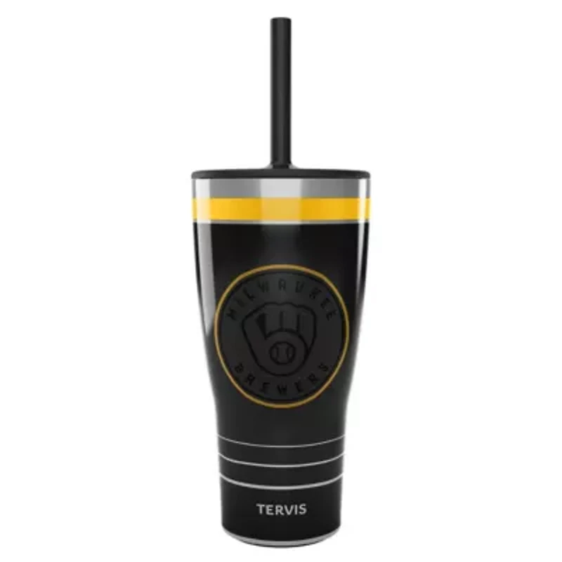 MLB Milwaukee Brewers 30oz. Night Game Tumbler with Straw