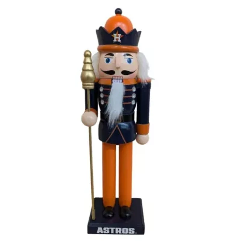 MLB Houston Astros 12" Wooden Nutcracker Statue
