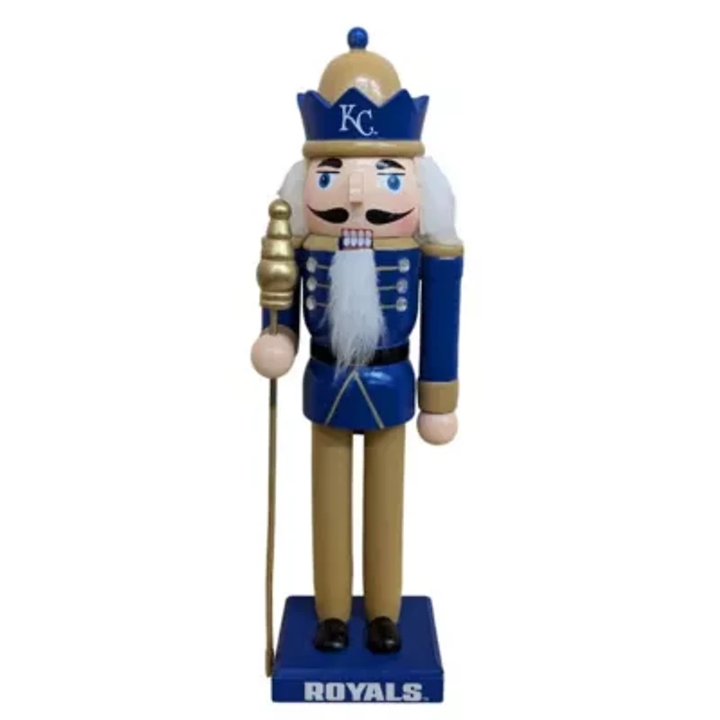 MLB Kansas City Royals 12" Wooden Nutcracker Statue