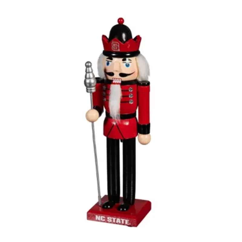 NCAA NC State Wolfpack 12" Wooden Nutcracker Statue