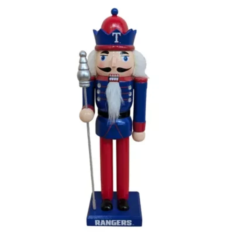 MLB Texas Rangers 12" Wooden Nutcracker Statue