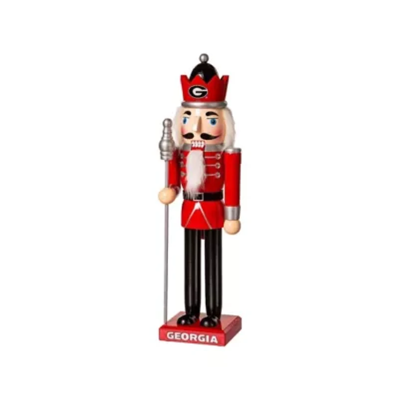 NCAA Georgia Bulldogs 12" Wooden Nutcracker Statue