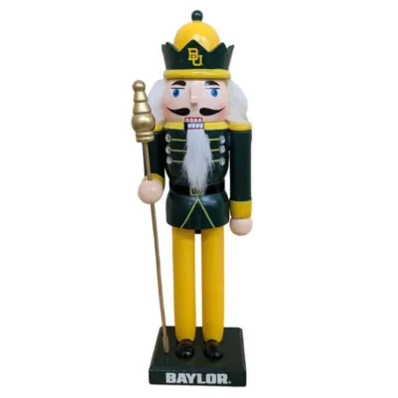 NCAA Baylor Bears 12" Wooden Nutcracker Statue