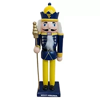 NCAA West Virginia Mountaineers 12" Wooden Nutcracker Statue