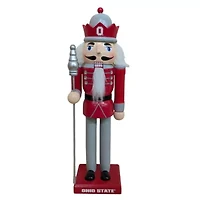 NCAA Ohio State Buckeyes 12" Wooden Nutcracker Statue