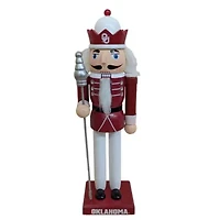 NCAA Oklahoma Sooners 12" Wooden Nutcracker Statue
