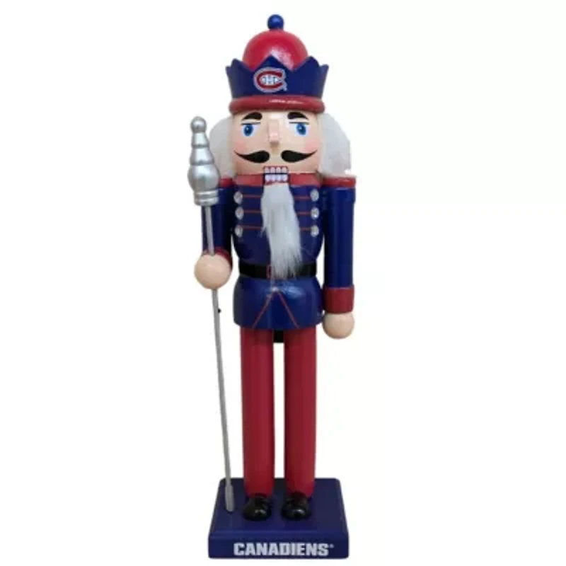 NHL Montreal Canadiens 12" Wooden Nutcracker Statue