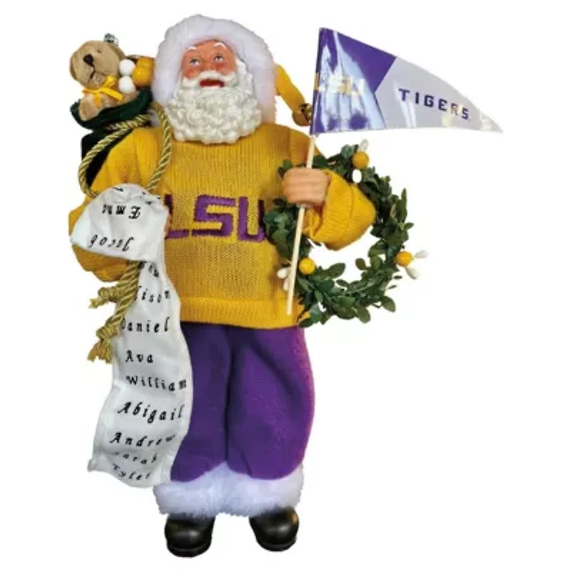 NCAA LSU Tigers 12" Proud Santa