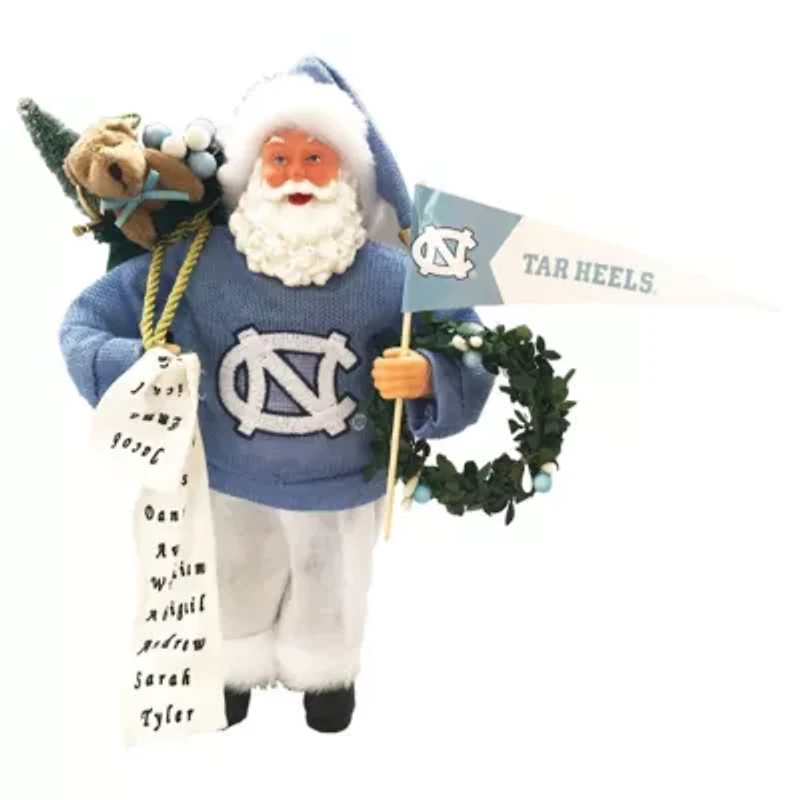 NCAA North Carolina Tar Heels 12" Proud Santa