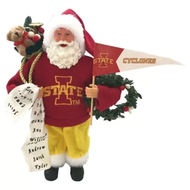 NCAA Iowa State Cyclones 12" Proud Santa