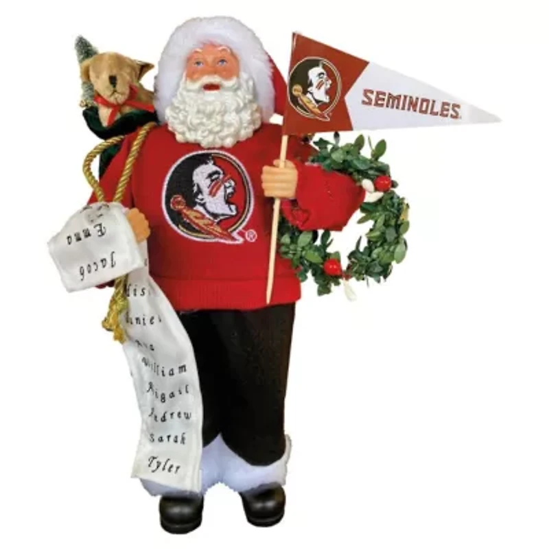 NCAA Florida State Seminoles 12" Proud Santa