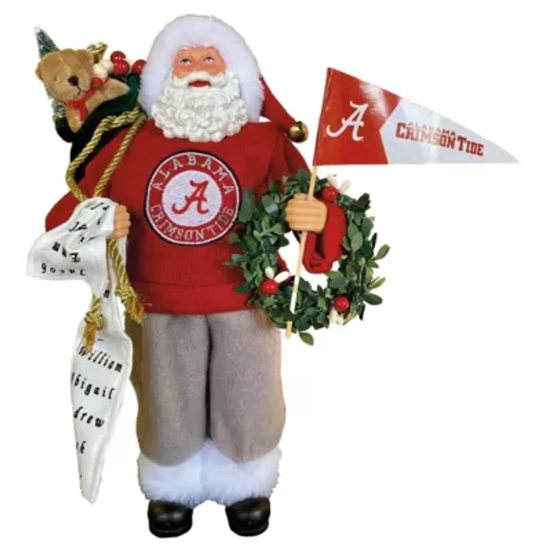 Alabama Crimson Tide NCAA Alabama Tide 12" Proud Santa