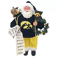 NCAA Iowa Hawkeyes 12" Proud Santa