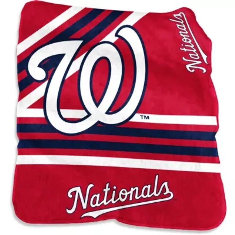 MLB Washington Nationals 50'' x 60'' Plush Raschel Throw Blanket