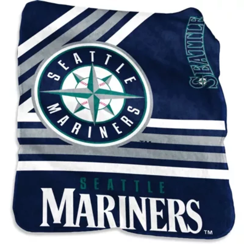MLB Seattle Mariners 50'' x 60'' Plush Raschel Throw Blanket