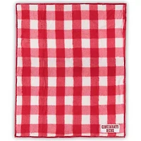MLB Cincinnati Reds 50'' x 60'' Buffalo Check Frosty Fleece Blanket