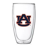 NCAA Auburn Tigers 15oz. Double Wall Thermo Glass