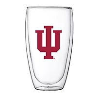 NCAA Indiana Hoosiers 15oz. Double Wall Thermo Glass