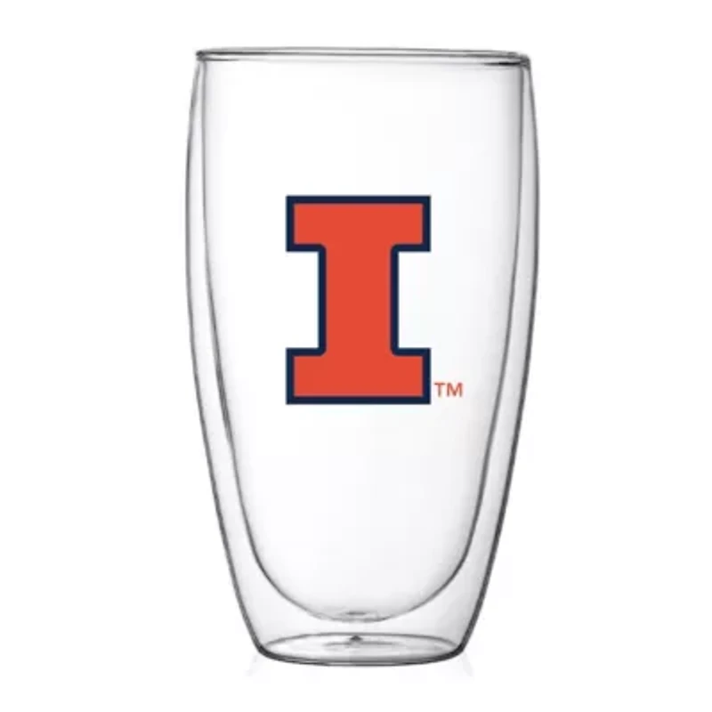 NCAA Illinois Fighting Illini 15oz. Double Wall Thermo Glass