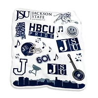 NCAA Jackson State Tigers 50'' x 60'' Native Raschel Plush Throw Blanket
