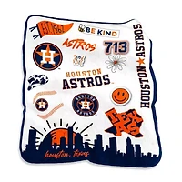 MLB Houston Astros 50'' x 60'' Native Raschel Plush Throw Blanket