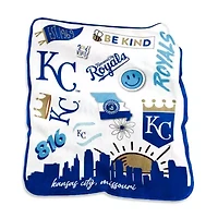 MLB Kansas City Royals 50'' x 60'' Native Raschel Plush Throw Blanket