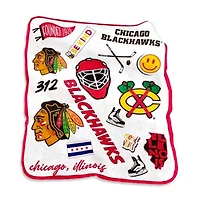 NHL Chicago Blackhawks 50'' x 60'' Native Raschel Plush Throw Blanket