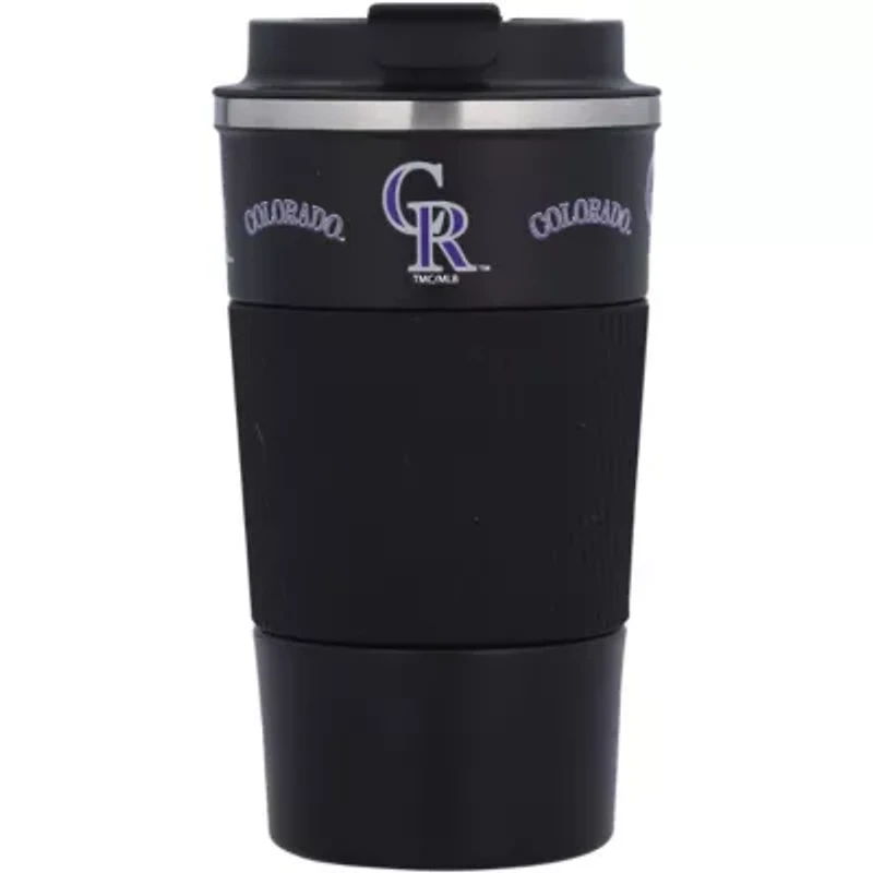 MLB Colorado Rockies 18oz Coffee Tumbler with Silicone Grip