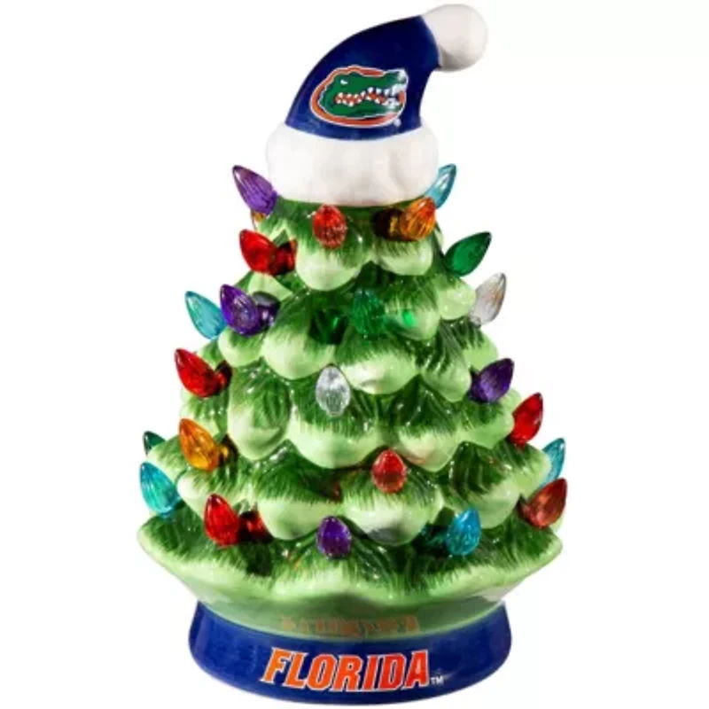 NCAA Florida Gators 8" Light Up Ceramic LED Christmas Tree