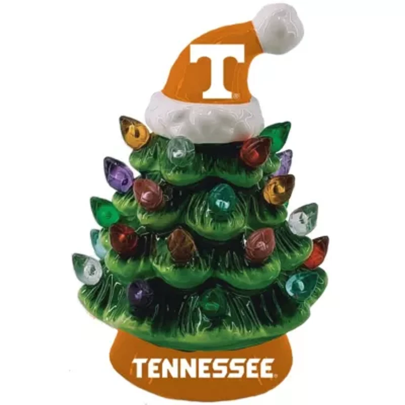 NCAA Tennessee Volunteers 8" Light Up Ceramic LED Christmas Tree