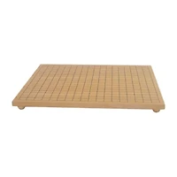 Maple Wood Veneer Go Board with Wooden Ball Feet - 19" x 17.5"