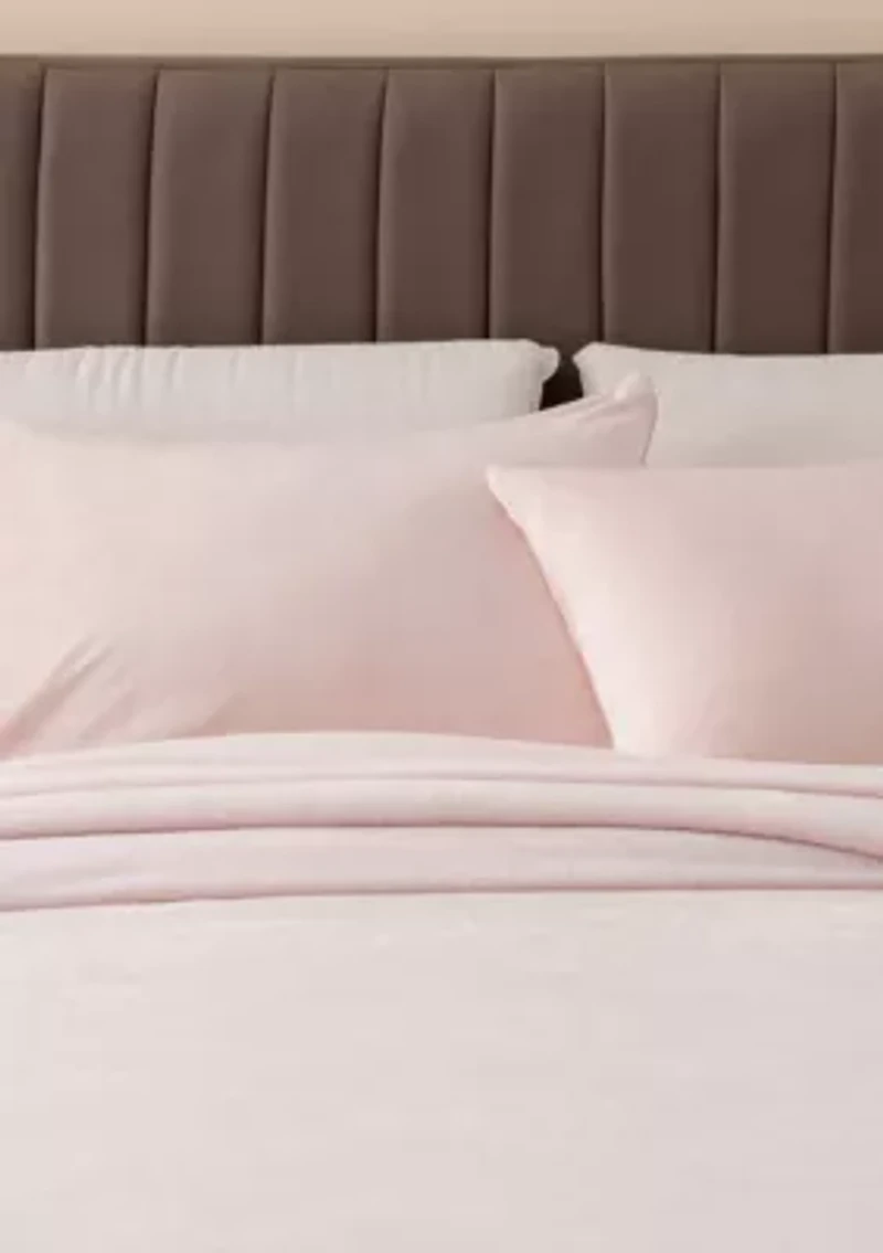 Ultra Soft Velvet Plush Solid Sheet Set