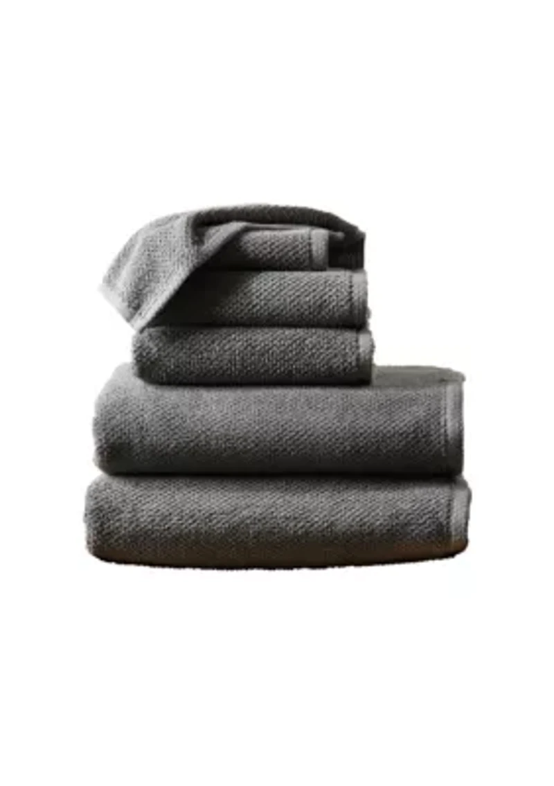 100% Cotton Textured 6-Piece Towel Set