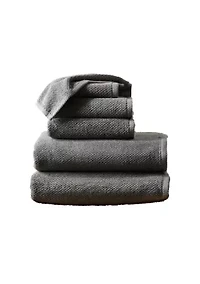 100% Cotton Textured 6-Piece Towel Set
