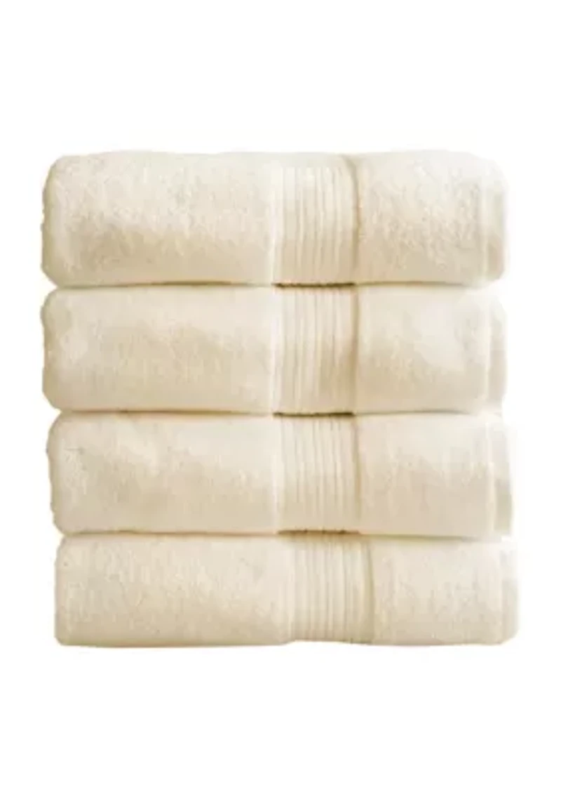 100% Cotton Terry 4 Pack Bath Towels