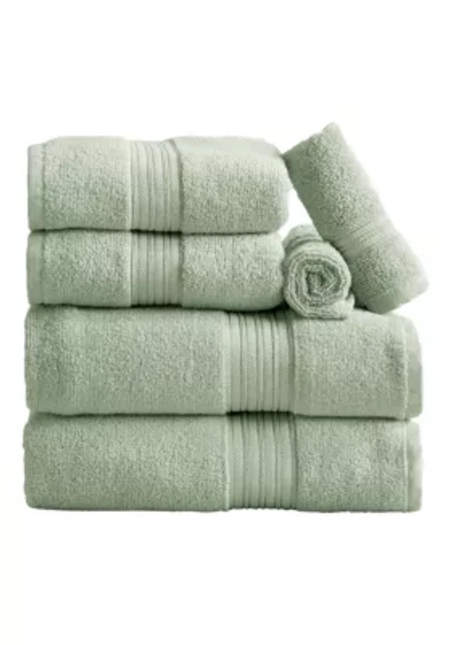100% Cotton Terry 6-Piece Towel Set