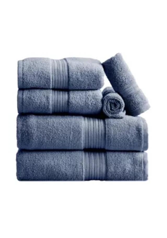 100% Cotton Terry 6-Piece Towel Set