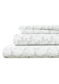 Turkish Cotton Double-Brushed Winter Floral Flannel Bed Sheet Set